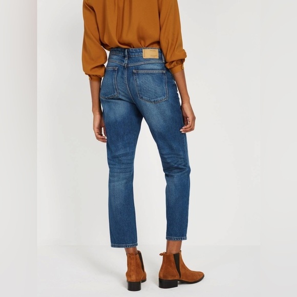 Frank & Oak Jeans Women’s Size 28 Indigo Denim Relaxed Straight Leg Ankle Billie - Picture 7 of 10